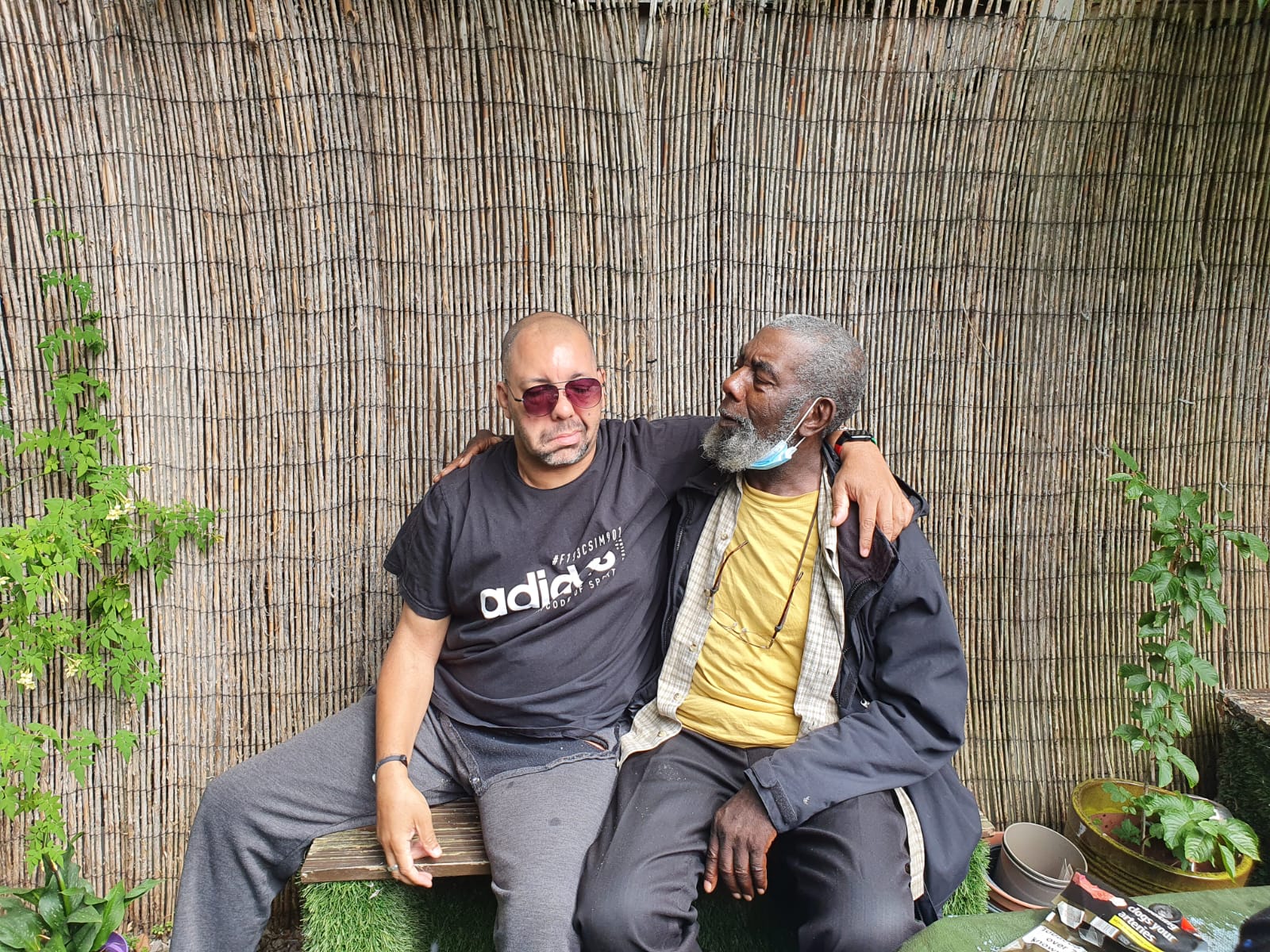 Sitting beside my dad on Super Sunday—sharing a quiet moment that meant more to me than words can explain.