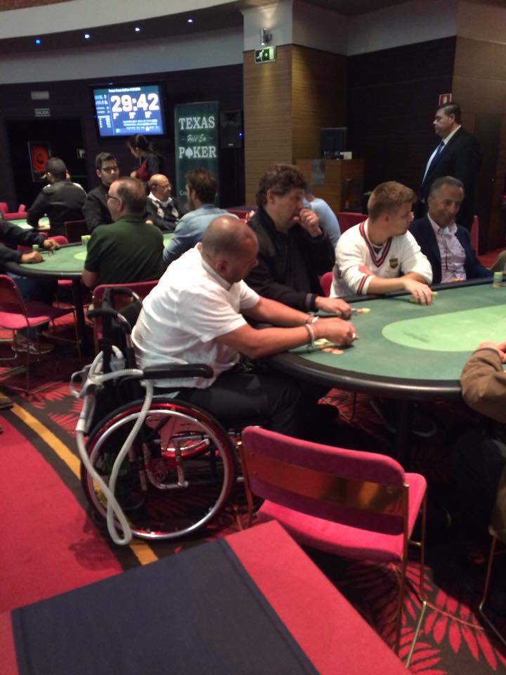 Playing poker at a real table instead of on the Xbox—and proving that I could win there too.