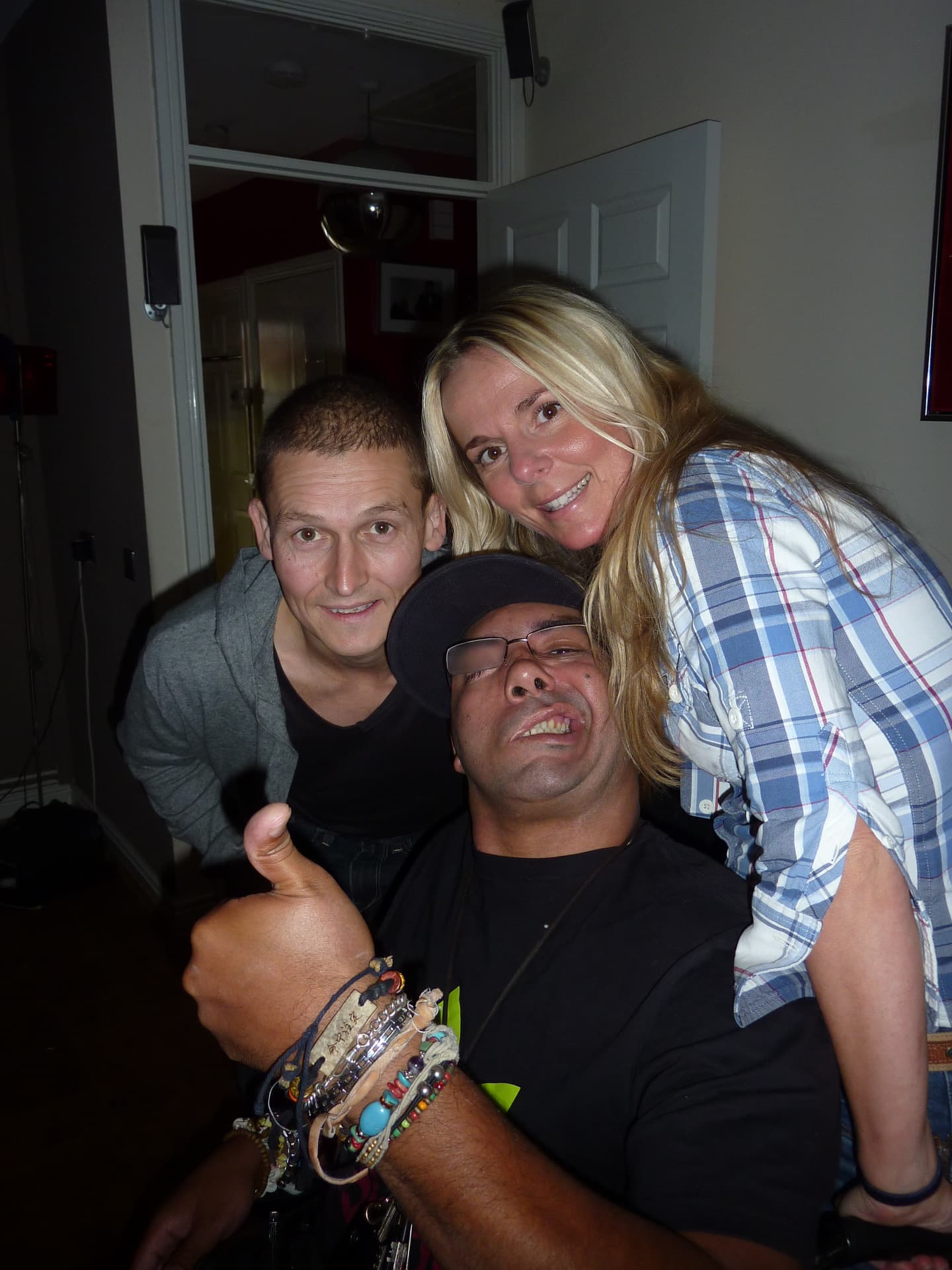 Sharing a happy moment with two of my very good friends—friendship, laughter and loyalty captured together.