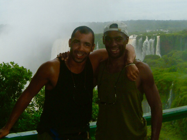 Standing with my good friend Kenny in front of the magnificent waterfalls—sharing friendship, adventure and an unforgettable journey.
